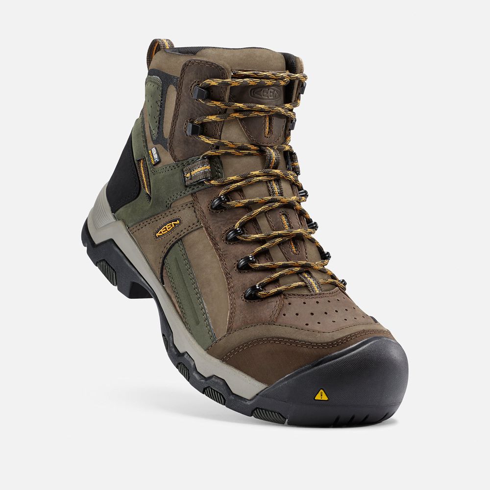 Cizme Keen Romania Barbati Maro Davenport Al Waterproof Mid (Composite Toe) 7490-DRZPG